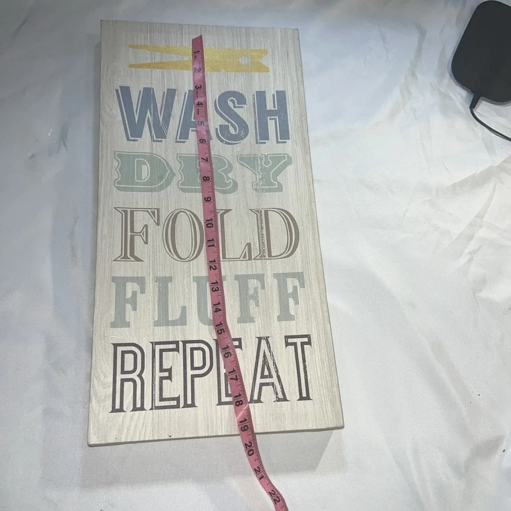 Home Decor‎ Wash Dry And Fold wall sign gift laundry